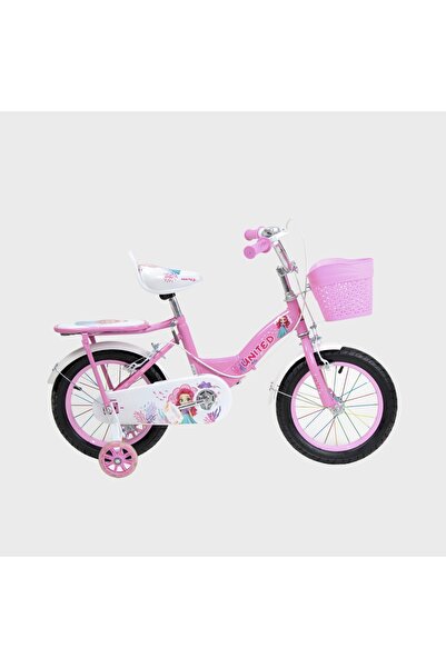 United Girls' bicycle, size 12, basket for children, suitable for ages 3-4 years, pink color 2