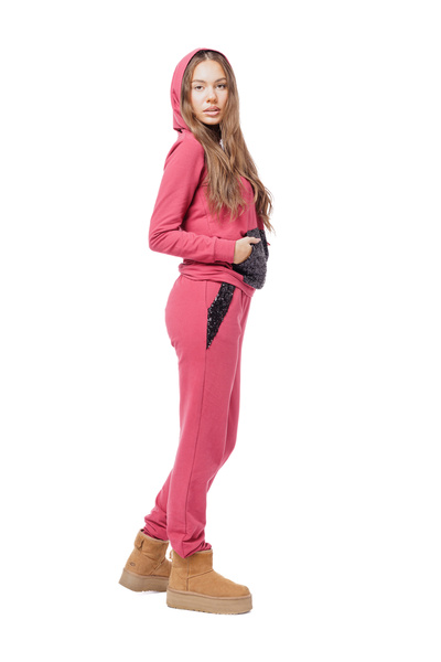 AD Fashion Mirela burgundy tracksuit - 42EU