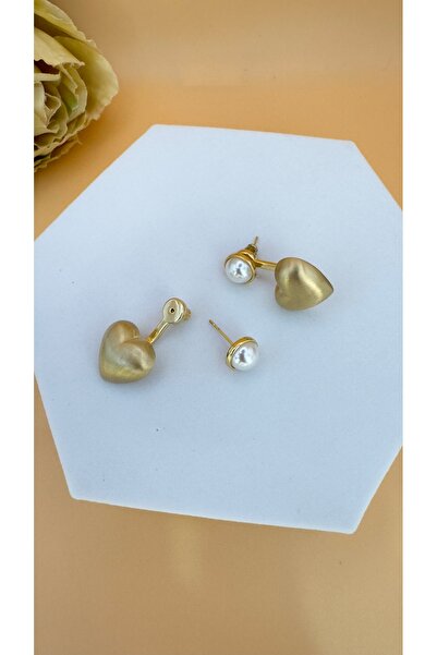 XUPING JEWELRY İncili Kalpli Model Küpe