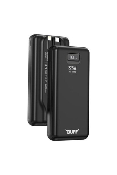 Store BP18 22.5W 20.000MAH LCD Ekran Dahili Kablolu Taşınabilir Powerbank (Si...