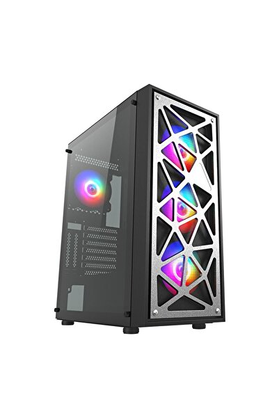 VENTO VG12A Fsp 650W 80 4X120MM Rgb Fan Temperli Cam USB 3.0 Mesh Atx Mid-Tow...