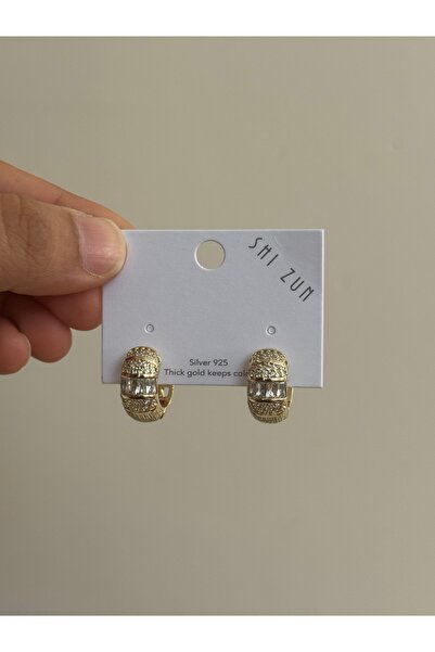 LUXSTONE Zircon Gold Earrings