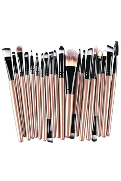 Choice1 فرشاة عيون من الذهب الأسود مكونة من 20 قطعة، فرشاة ظلال عيون كاملة، أداة تجميل، شعار محايد متفجر، محدد عيون مجاني