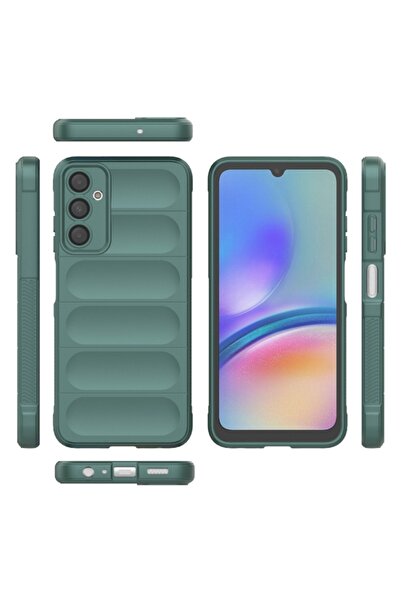 SKYDDAR INNOVATION Θήκη για Samsung Galaxy A05s, Magic Shield, Ματ σιλικόνης, σετ αυτοκόλλητων, Πράσινη