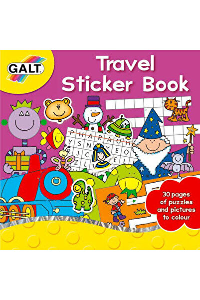 Galt Travel Sticker Book - Activity Book with Stickers for Travel