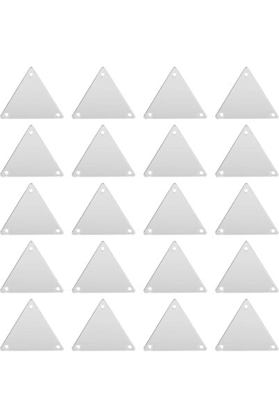 Slasa 50 أحجار الراين الأكريليكية العاكسة - تصميم مثلث من