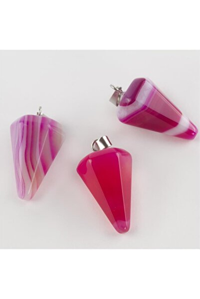 CT STONES قلادة العقيق البندول من الحجر الطبيعي