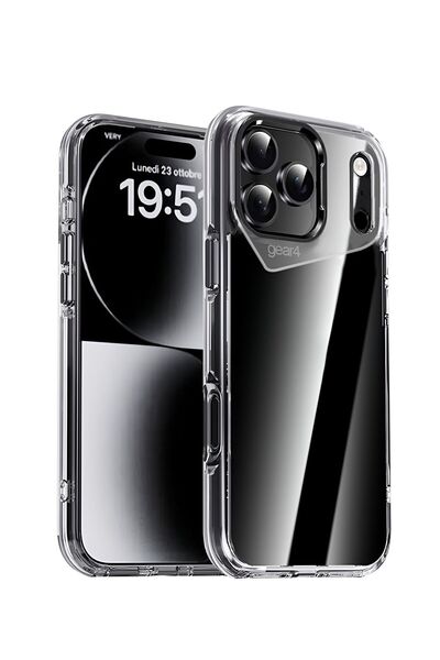 Wtech Apple iPhone 17 Pro Max 5G 2025 Gear4 Series D3O Crystalex Transparent Case Cover - Clear