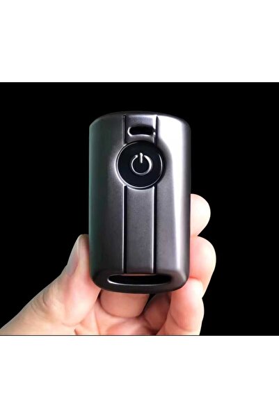 AYCANSTORE Husă pentru chei pentru motociclete Yamaha (gri antracit metalic)