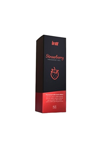 İntt Gel de masaj cu aromă de căpșuni, 30 ml