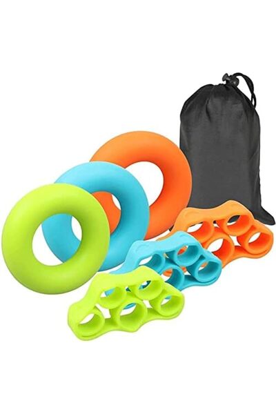 Arabest جهاز تقوية قبضة اليد، عبوة من 6 قطع لتدريب قوة القبضة مع 3 مستويات مخ...