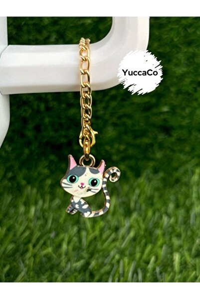 YuccaCo Accessorize Your Life Cat Thermos Ornament/Kitten Thermos Charm/Cat Animal Figure Bag Charm