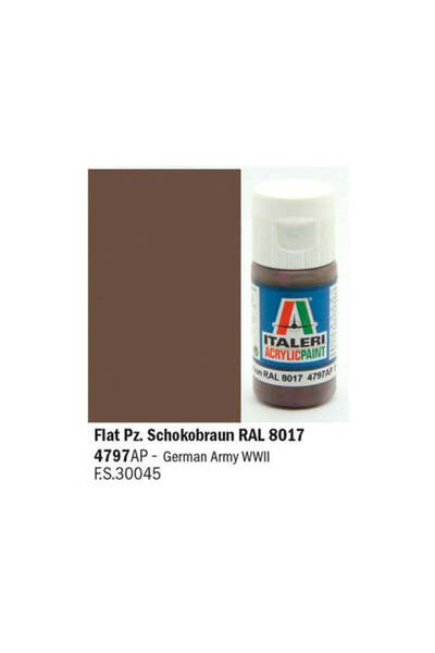 İtaleri Vopsea acrilică maro ciocolatiu Tank RAL 8017 mat It 4797 AP