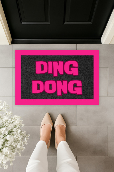 Dormot سجادة أمامية للباب من دينغ دونغ مطبوعة رقميًا حديثة مقاس 70 × 45 سم