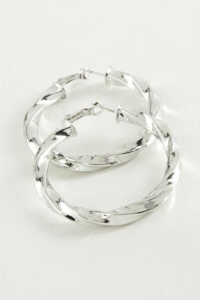 Marsilyan Twisted Hoop Earrings 3 cm