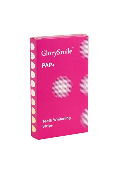 GlorySmile Set 14 benzi de albire a dinților, Glory Smile, PAP+, albire rapidă fără peroxid, tratament de 14 zile