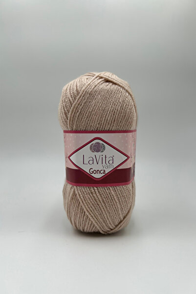 LaVita Yarn Gonca El Örgü İpi %100 Akrilik 100gr (1036 ORTA BEJ)