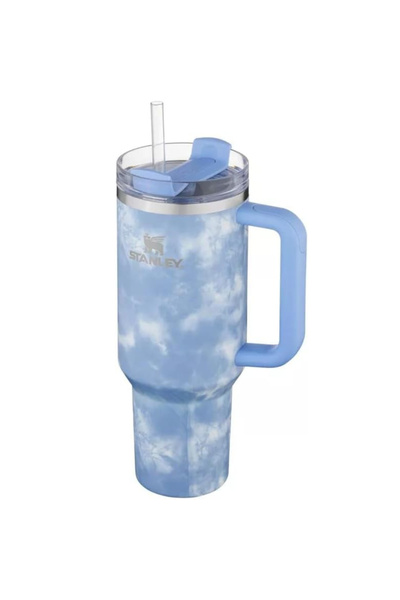 Stanley Adventure Quencher Travel Tumbler 40 oz - Ocean Blue Tie Dye