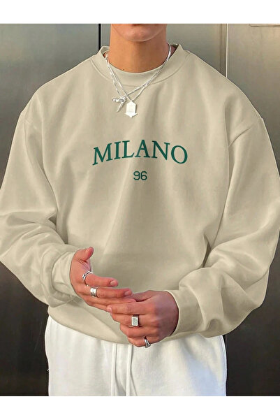 trendypassion Hanorac oversize unisex cu imprimeu Milano