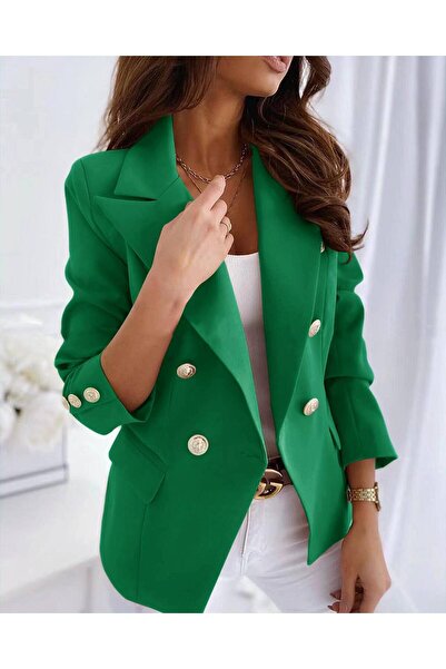 MAXORA SHOP Sacou cambrat cu butoni aurii