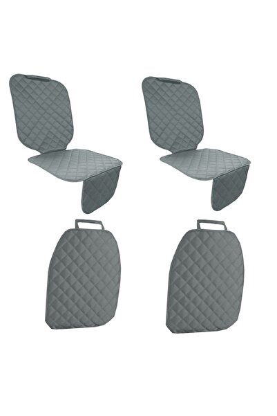 Metru Patrat Set 4 protectii auto, matlasate, universale, gri, lavabile, impermeabile, doua scoica bebe si doua p