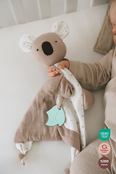 Bebekevi Diş Kaşıyıcılı %100 Pamuk Müslin Uyku Arkadaşı