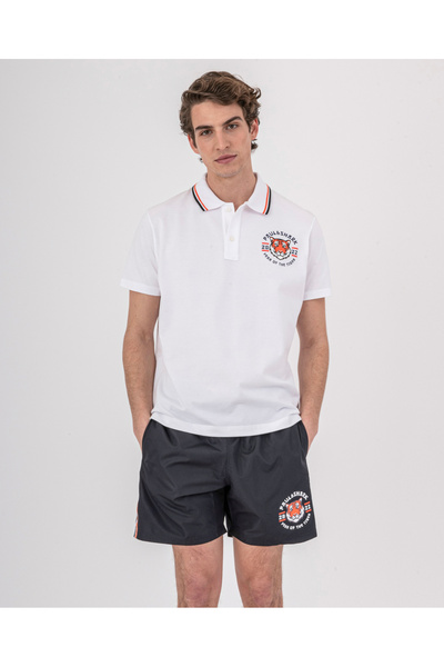 PAUL&SHARK MEN'S KNITTED POLOSHIRT C.WCOTTON
