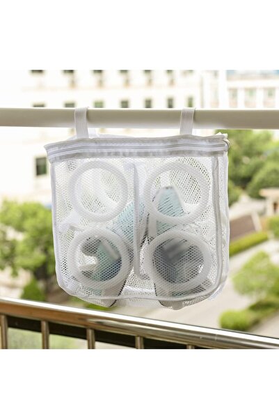 Flippy Shoe Washing Bag for Washing Machine, 28 x 24.5 x 8 cm, White