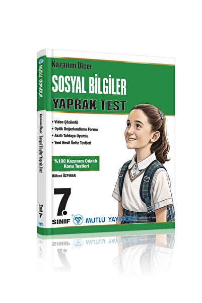 Mutlu Yayıncılık MUTLU YAYINLARI 7 SINIF KAZANIM ÖLÇER SOSYAL BİLGİLER YAPRAK TEST