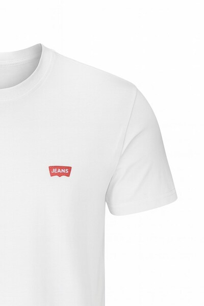 Plus Scorpion Men's Basic T-Shirt - Relaxed Fit, Cotton Fabric, Black & White