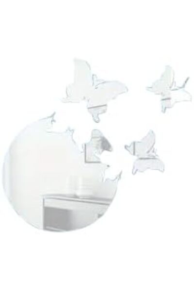 Slasa 4 pieces of butterfly-shaped acrylic wall stickers by
