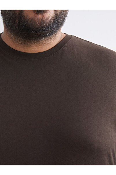 LC Waikiki Create Your Style from Uzg Store |   Plus Size Basic Combed Cotton Men's T-Shirt