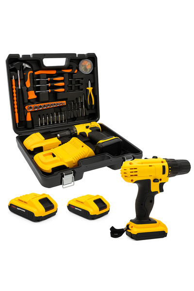 LEIHMANN Trusa bormasina cu 2 acumulatori 36v, autofiletanta cu percutie cu 3...