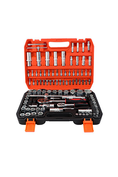Lawazim Ratchet Wrench Socket Set 108-Piece - Chrome Vanadium Steel Tool Kit with Case