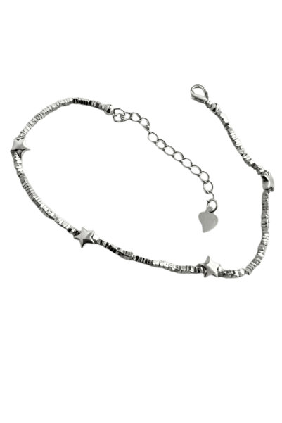 Pandora Arts Brățară Reglabilă Diora, model „Silver Stars”, din Argint