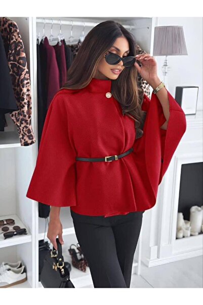 GLAMSI Cape cu curea – stofă striată