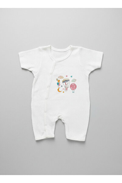 Tuğba Kuğu Jacquard Romper Bodysuit - for Baby - Parachute Rabbit