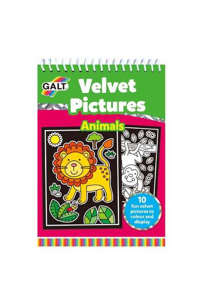 Galt Set planse catifea, pentru colorat, 10 bucati, 21 x 15 cm, +4 ani