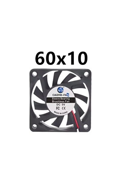 FUSIONTECHX Silent Cooling Fan with Brushless Motor – Size 60x60x10MM, USB Cable Included, FusionTechX®