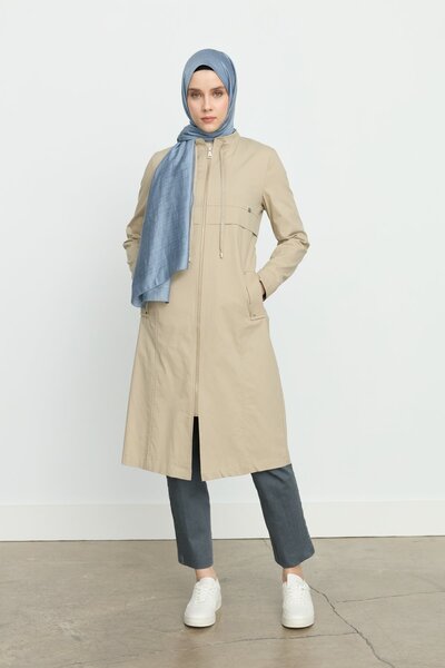 Nihan Aksesuar Detaylı Kap Bej