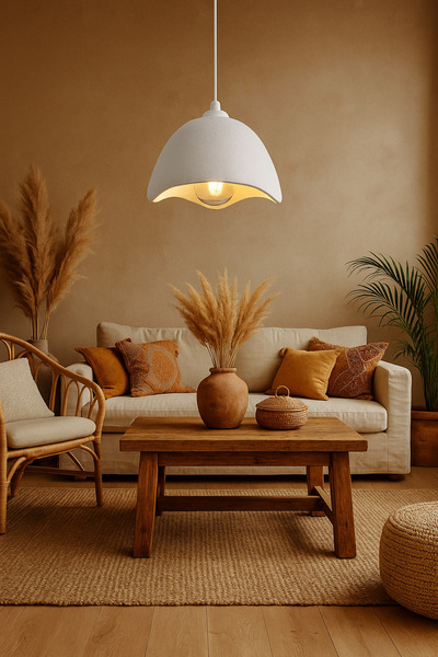 Genel Markalar Şapka Form Beton Görünümlü Salon , Mutfak , Çocuk Odası İçin S...