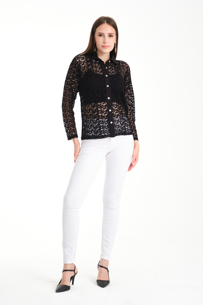 BY PAPI Dantel Gömlek