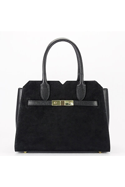 SOFILINE Μεσαίου μεγέθους μαύρη τσάντα από γνήσιο δέρμα 8908 M9