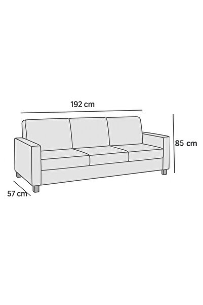 Store 2 adet bürümcük üçlü koltuk örtüsü