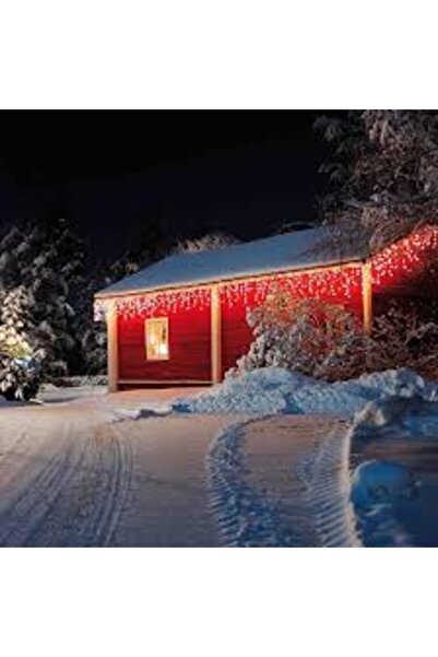 SDX Market Instalație de Crăciun, tip cortină cu franjuri, 12 m x 0,7 m, 300 ...