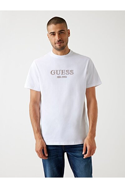 Guess Embroidery Men's Regular Fit T-Shirt