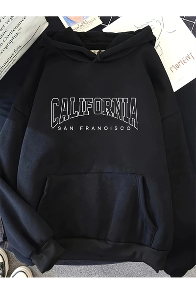 trendypassion Hanorac oversize unisex cu imprimeu San Francisco