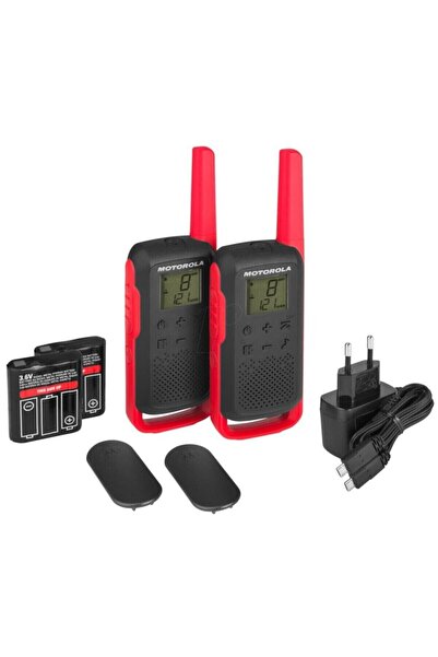 Motorola TLKR- T62 2li Paket Pmr El Telsizi Kırmızı