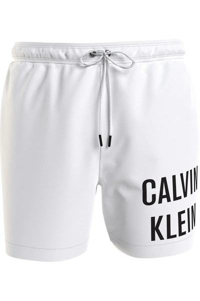 Calvin Klein MEDIUM DRAWSTRING-NO Erkek Beyaz Deniz Şortu