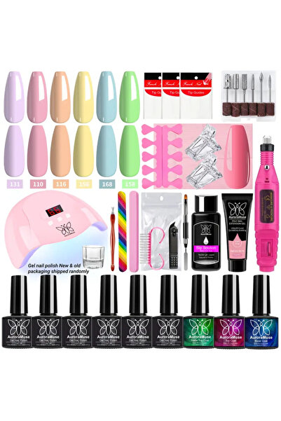 Belora Kit complet unghii cu gel, ideal pentru începători și manichiură acasă